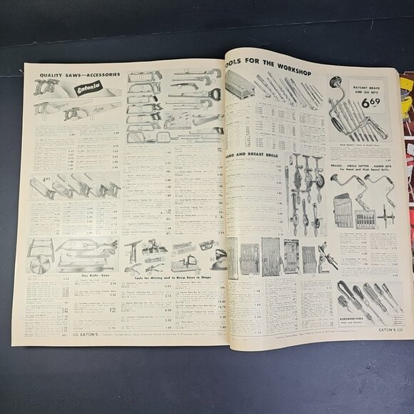 1953-1954 Eaton’s Fall And Winter Catalogue Some Rips Read OVERSIZED BOOK! - Picture 14 of 16